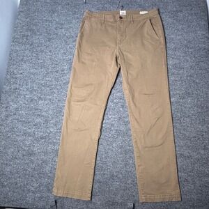 Flint And Tinder 365 Pants Mens 36x32 Beige Straight Fit Stretch Canvas Chino